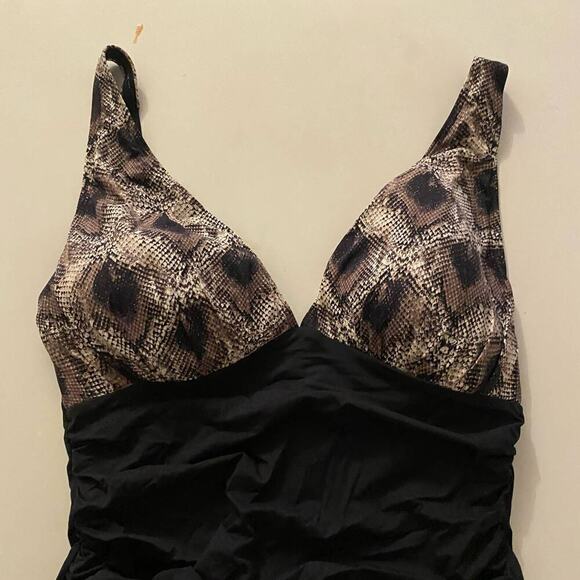 Bleu Rod Beattie Tankini Top Plunge Skin Games NWT 10 - Picture 6 of 8